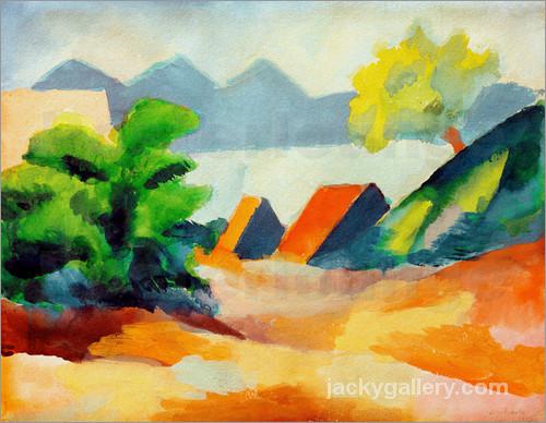 Am Thuner See I, August Macke painting